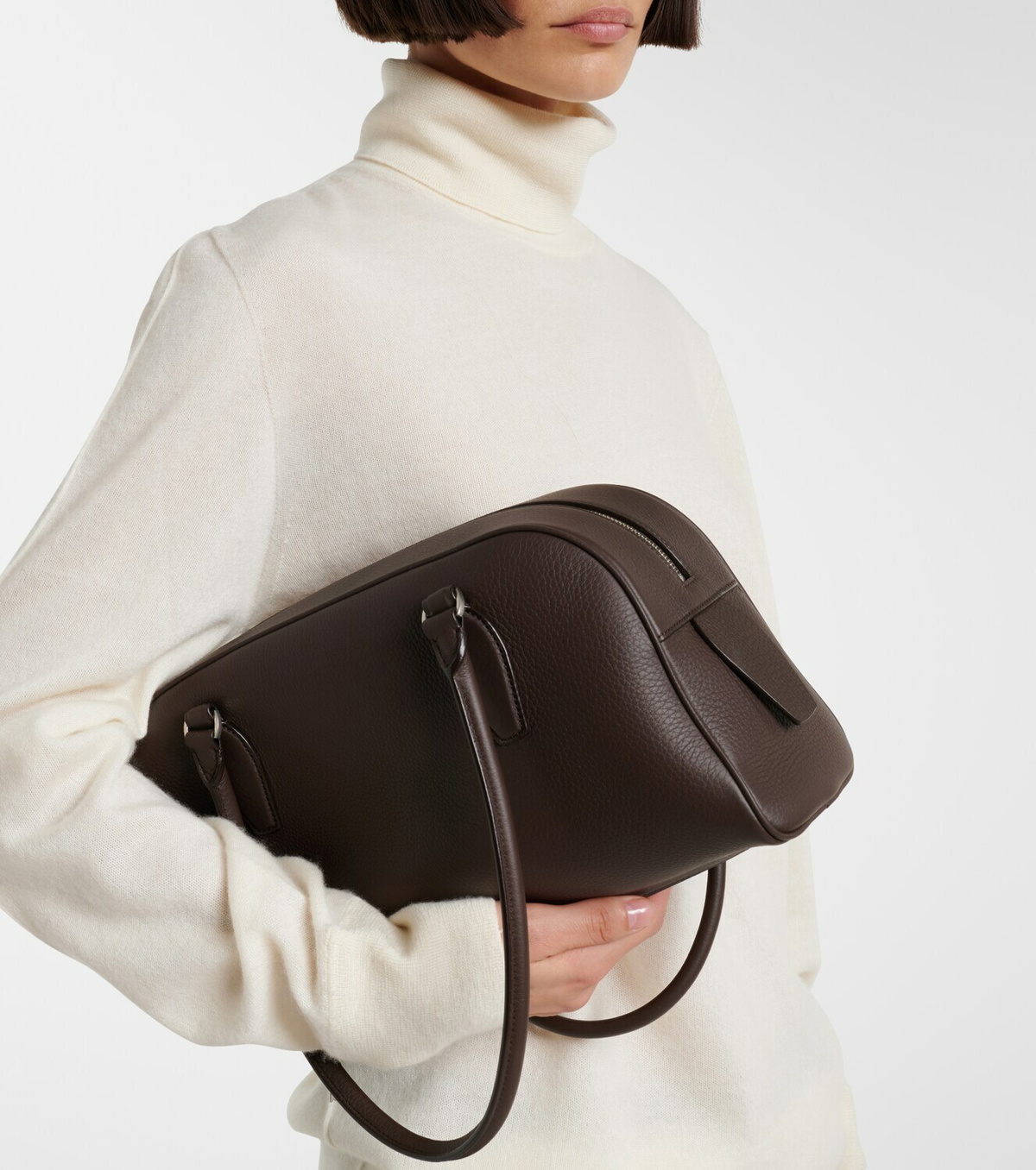 The Row E/W India leather shoulder bag The Row