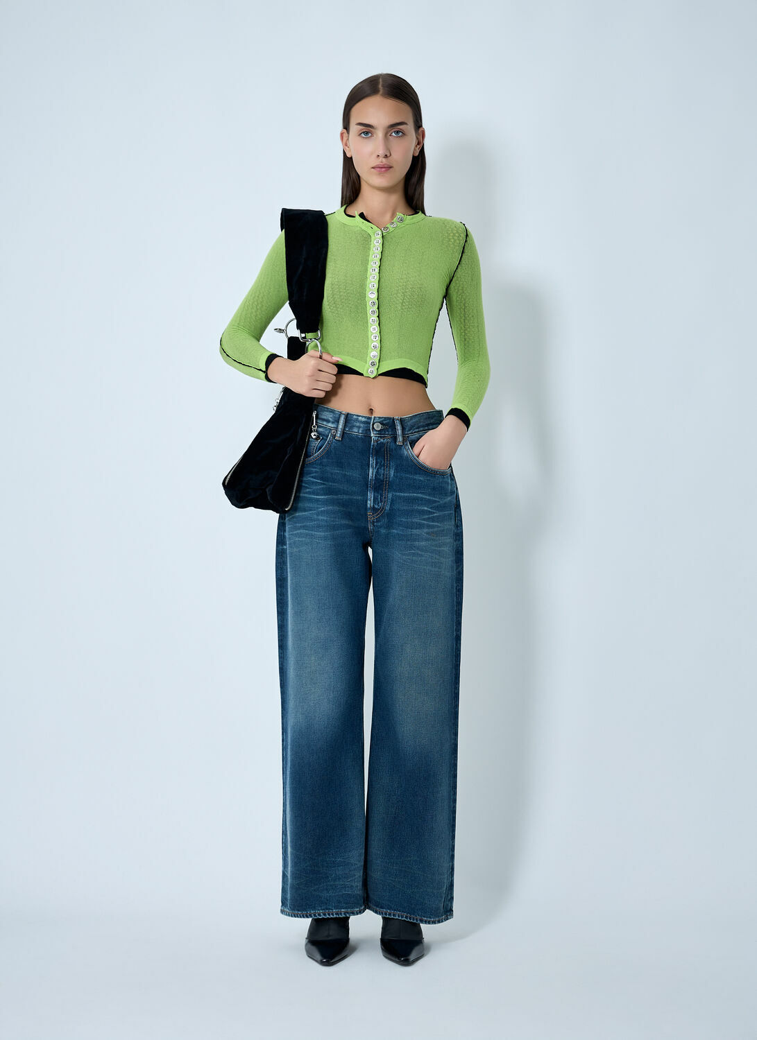 Chopova Lowena Fishnet Cardigan