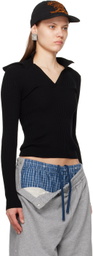 Y/Project Black Double Collar Turtleneck