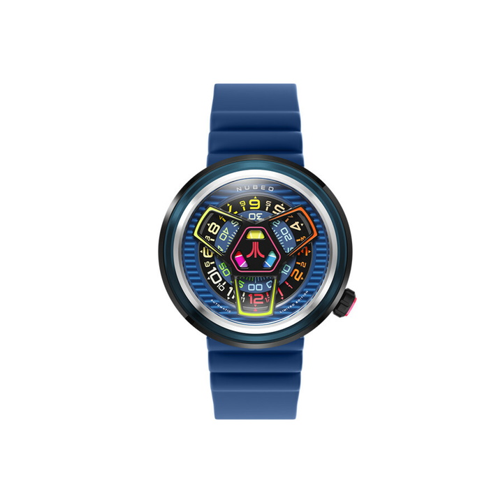 Photo: Nubeo Ventana Blue Dial Mens Watch NB-6125-05