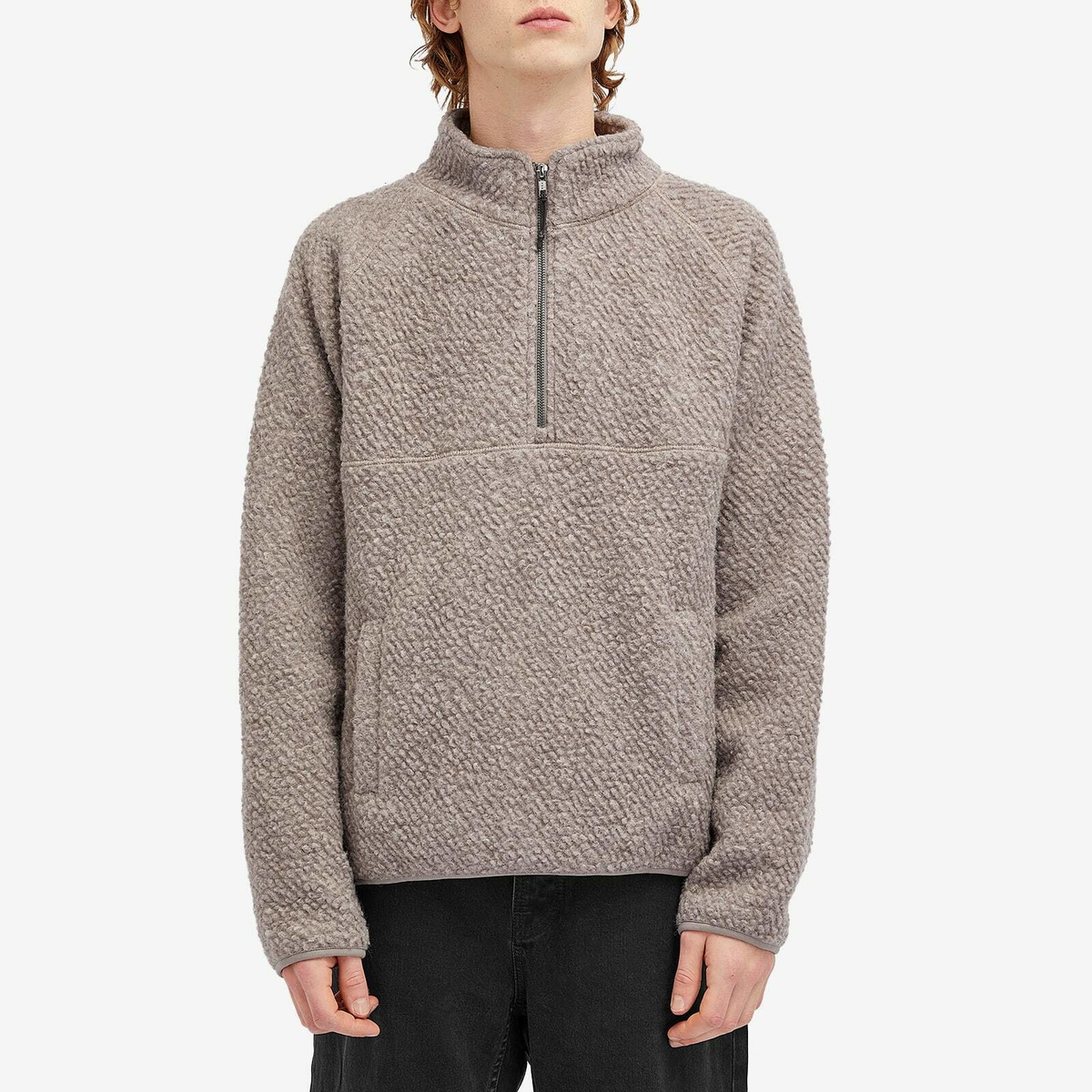Percival Men's Quarter Zip Fleece in Oak
