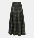 Burberry Tartan pleated maxi skirt