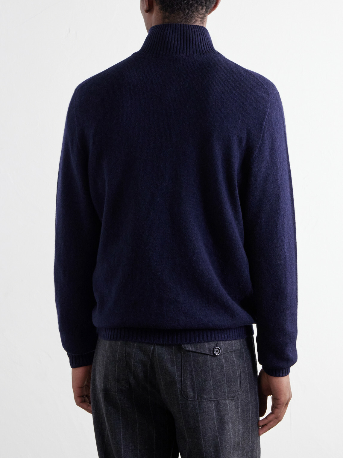 Thom Sweeney - Cashmere Half-Zip Sweater - Blue