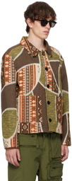 Andersson Bell Green & Brown Patchwork Jacket