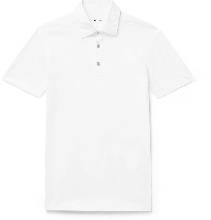 Photo: Kiton - Cotton Polo Shirt - White