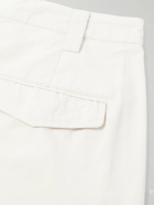 A.P.C. - Renato Straight-Leg Pleated Cotton Trousers - White
