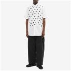 Raf Simons Men's Polka Dot Short Sleeve Shirt in White