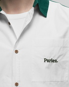 Parlez Jose Ss Shirt Deep Green Green/White - Mens - Shortsleeves