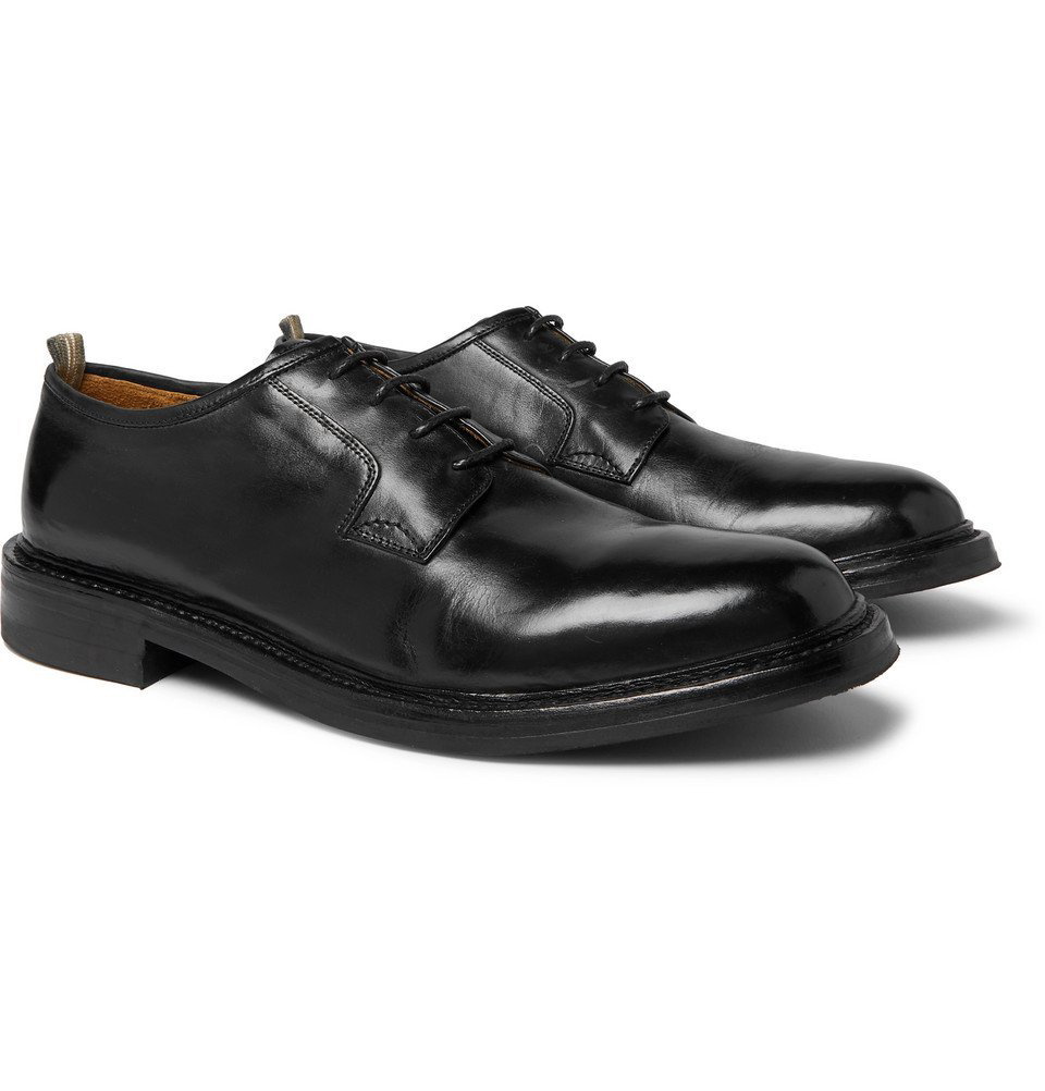 Officine Creative - Leeds Polished-Leather Derby Shoes - Black Officine ...