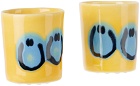 Carne Bollente Yellow & Blue Frizbee Ceramics Edition Head Zone Cup Set