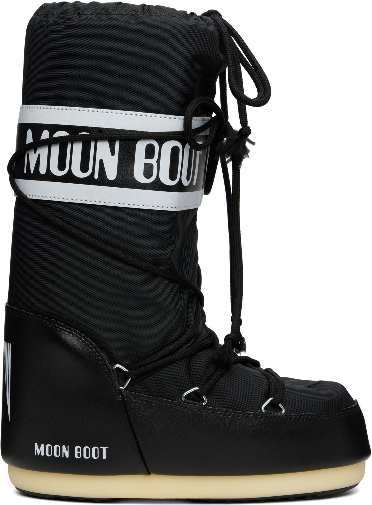 Moon Boot Black Icon Nylon Boots