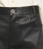Stouls Sofiane leather Bermuda shorts