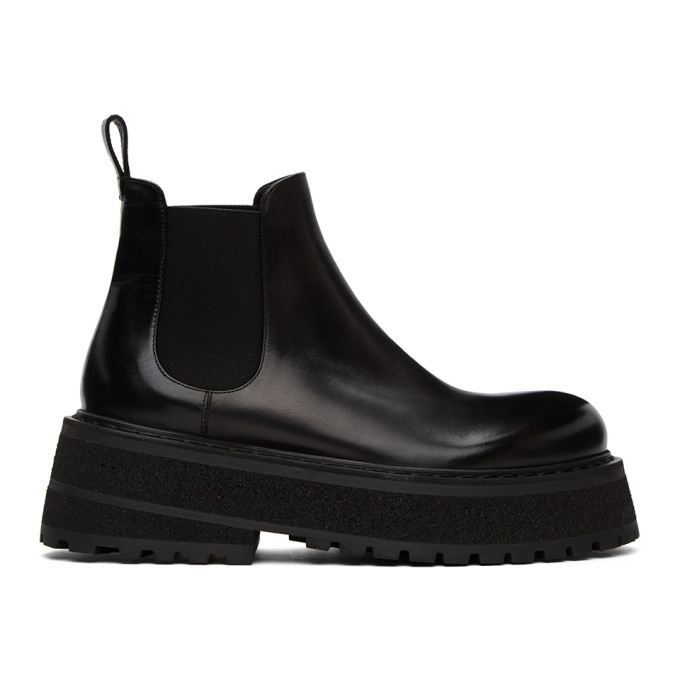 Photo: Marsell Black Carretta Beatles Chelsea Boots