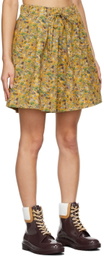 Kika Vargas Yellow Floral Eloise Shorts