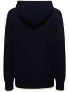MSGM - Logo Embroidery Wool Knit Hoodie