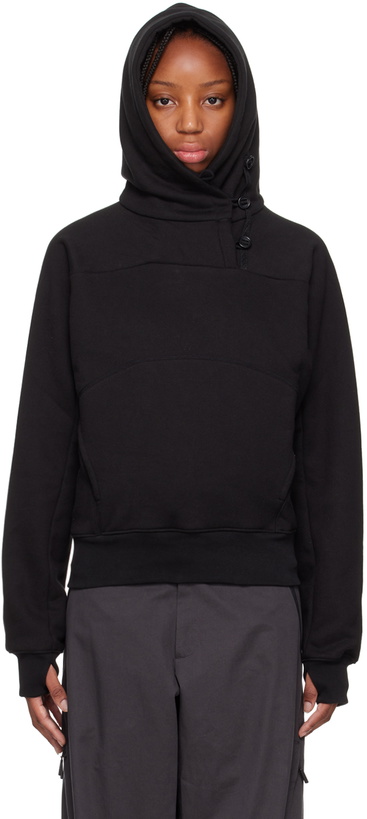 Photo: Hyein Seo Black Button Hoodie