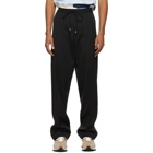 Lanvin Black Straight Fluid Trousers