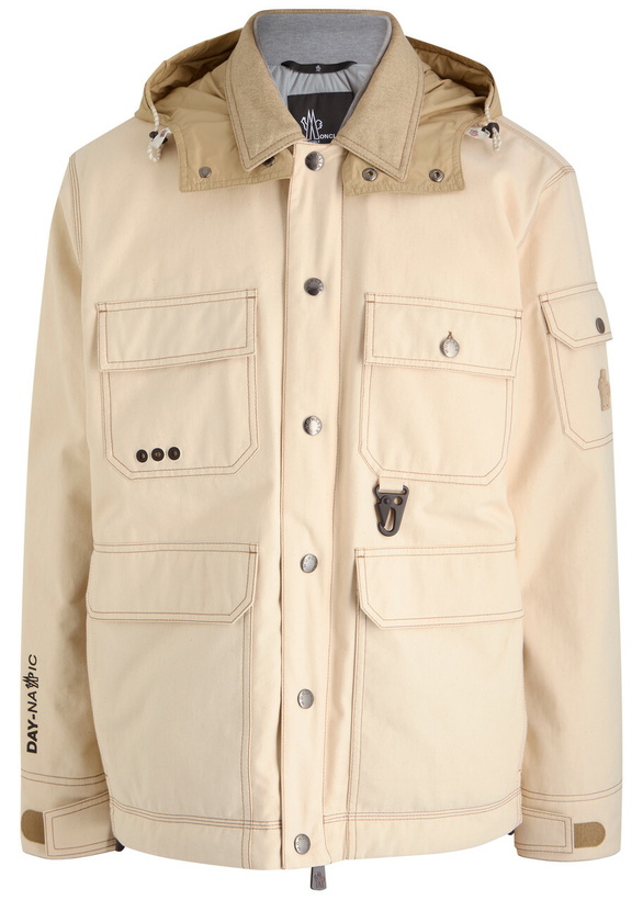 Photo: Moncler Grenoble Kelpius Padded Cotton-twill Overshirt Jacket Cream