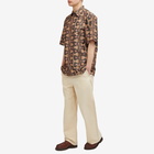 Dries Van Noten Men's Cassidye Short Sleeve Shirt in Terra