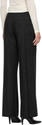 AGOLDE Gray Sathia Wool Trousers