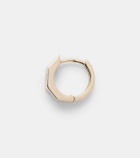 Marie Lichtenberg Ecrou Small 18kt gold single hoop earring with diamonds