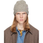 Dries Van Noten Gray Floral Beanie