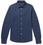 Loro Piana - Cotton-Piqué Shirt - Blue