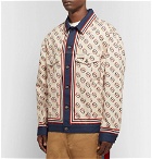 Gucci - Logo-Print Denim Jacket - Ivory