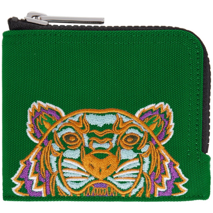 Photo: Kenzo Green Tiger Zip Around Wallet