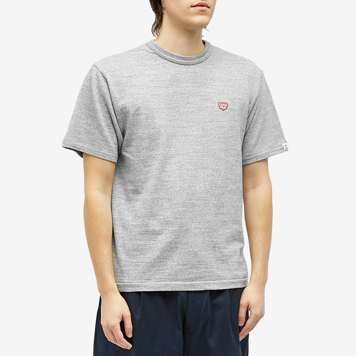 Human Made グレー Tシャツ ハートロゴXL Human Made Men's Heart Badge T-Shirt in Grey Human Made