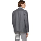 Thom Browne Grey Wool Sack Blazer