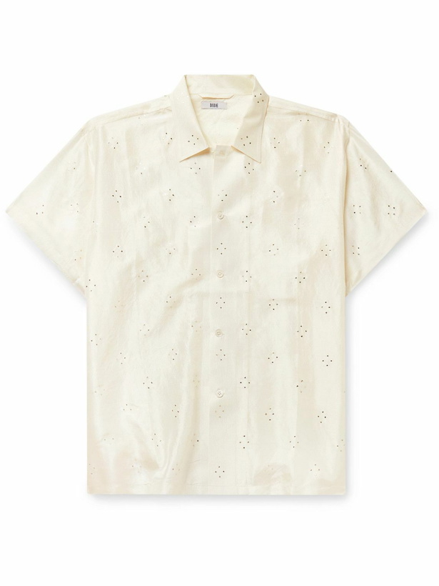 Photo: BODE - Constellation Embroidered Silk Shirt - Neutrals