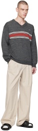 Commission Gray Stripe Sweater