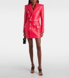 Balmain Cropped leather jacket