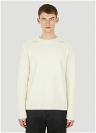 Ribbed Sweater in Cream