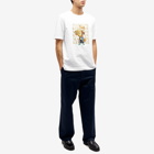 Maison Kitsuné Men's Fox Champion Regular T-Shirt in White