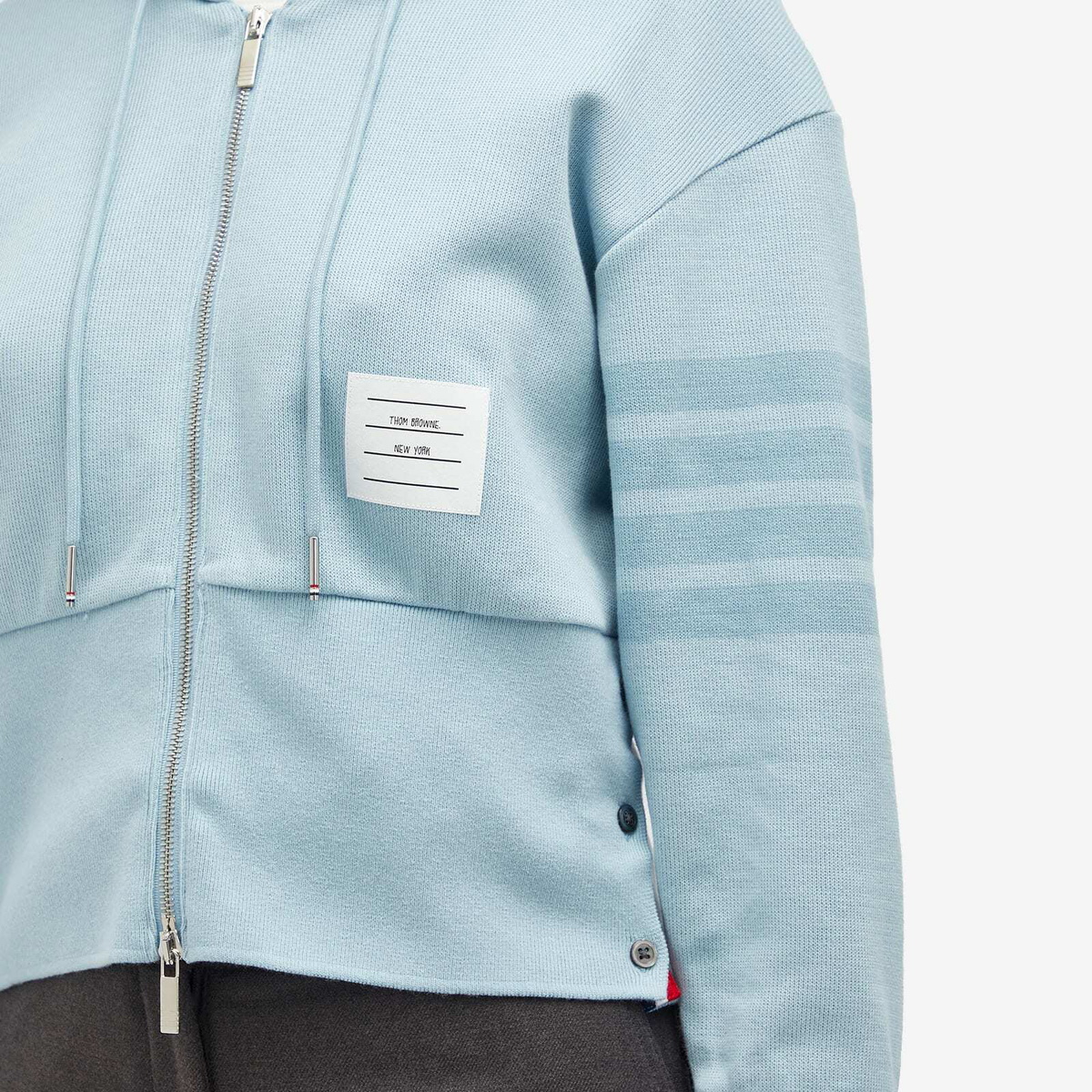 パーカー・フーディ THOM BROWNE Thom Browne Sweaters Blue (MJT022H 00535461) Classic Loopback 4 Bar Full Zip Hoodie | Thom Browne