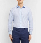 Charvet - Blue Slim-Fit Double Cuff Cotton-Poplin Shirt - Blue