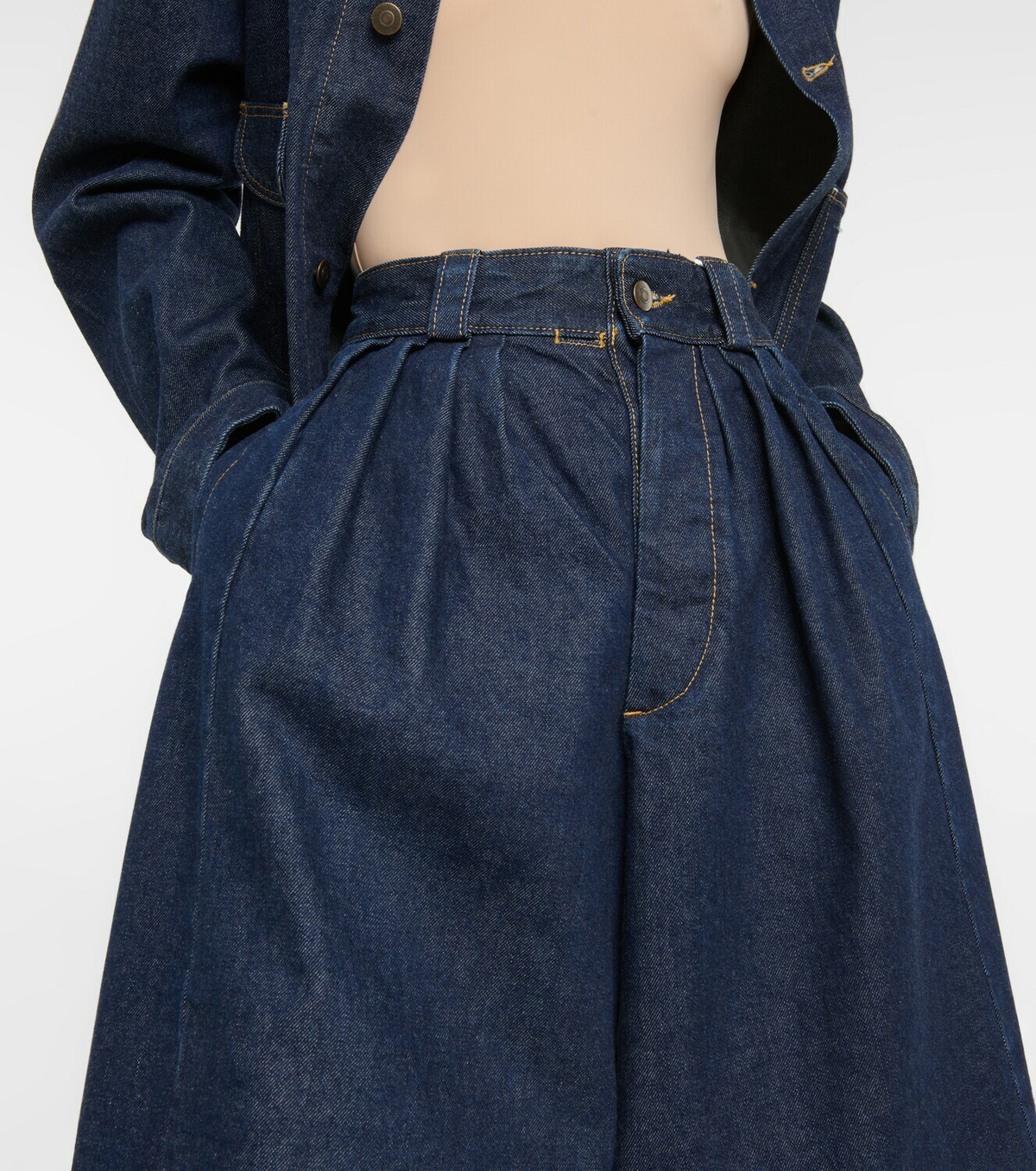 Maison Margiela - Pleated wide-leg jeans Maison Margiela
