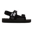 Suicoke Black Was-V Sandals