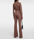 Diane von Furstenberg Greg printed flared pants