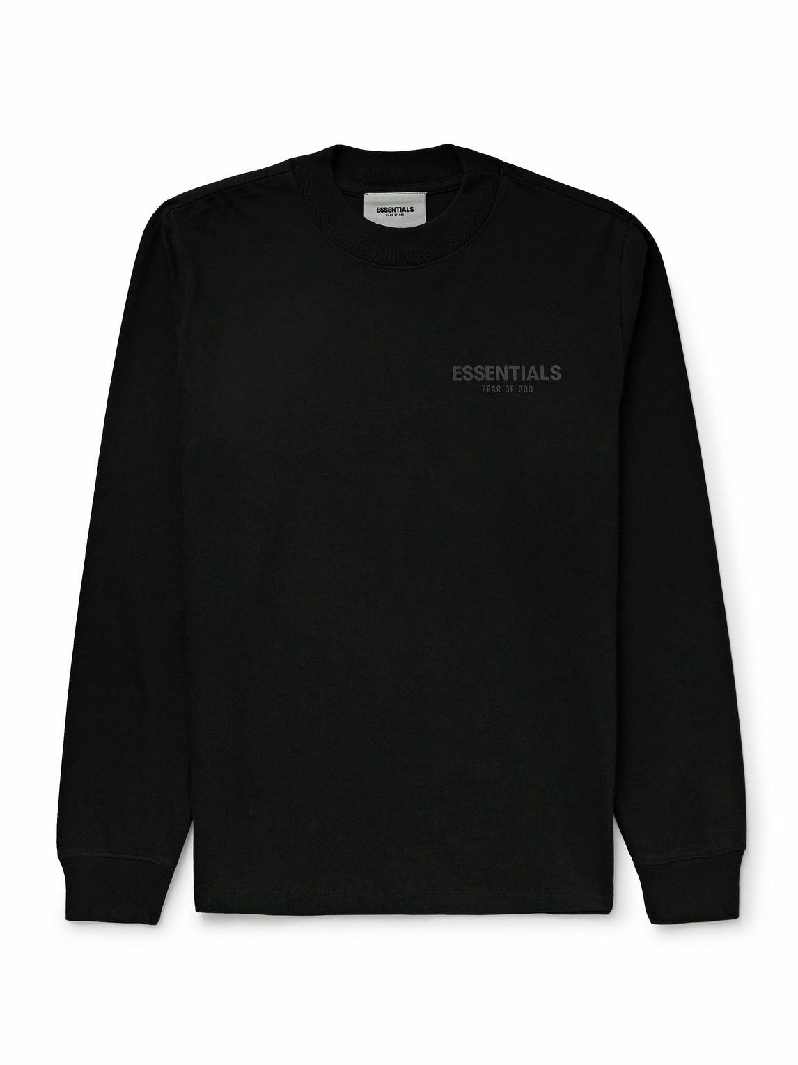 FEAR OF GOD ESSENTIALS - Ages 4-12 Logo-Print Cotton-Jersey T-Shirt - Black