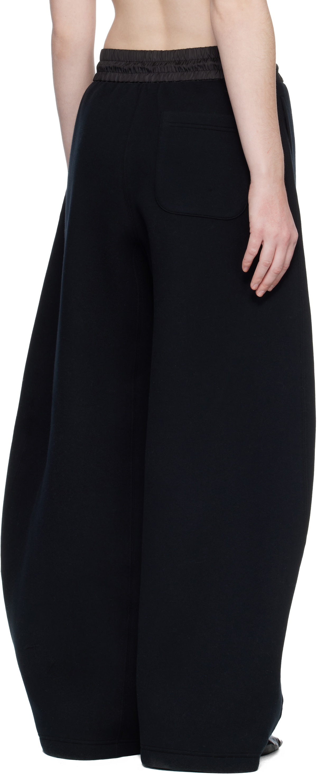 sacai Black Sponge Sweatpants