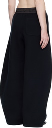 sacai Black Sponge Sweatpants