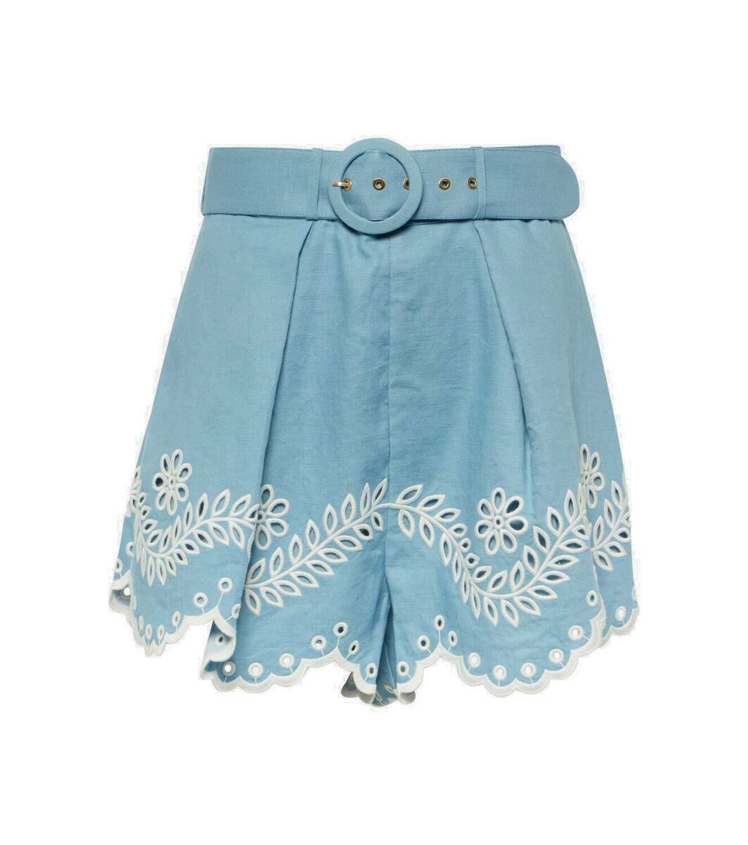 【Zimmermann】Ascension embroidered linen shorts Zimmermann Ascension Embroidered Linen Shorts | Nordstrom