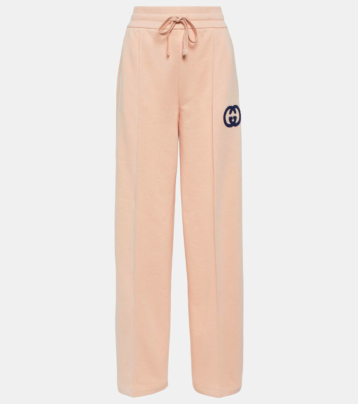 Gucci GG embroidered cotton jersey sweatpants