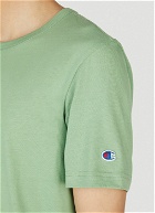 Champion - Logo Embroidered T-Shirt in Green