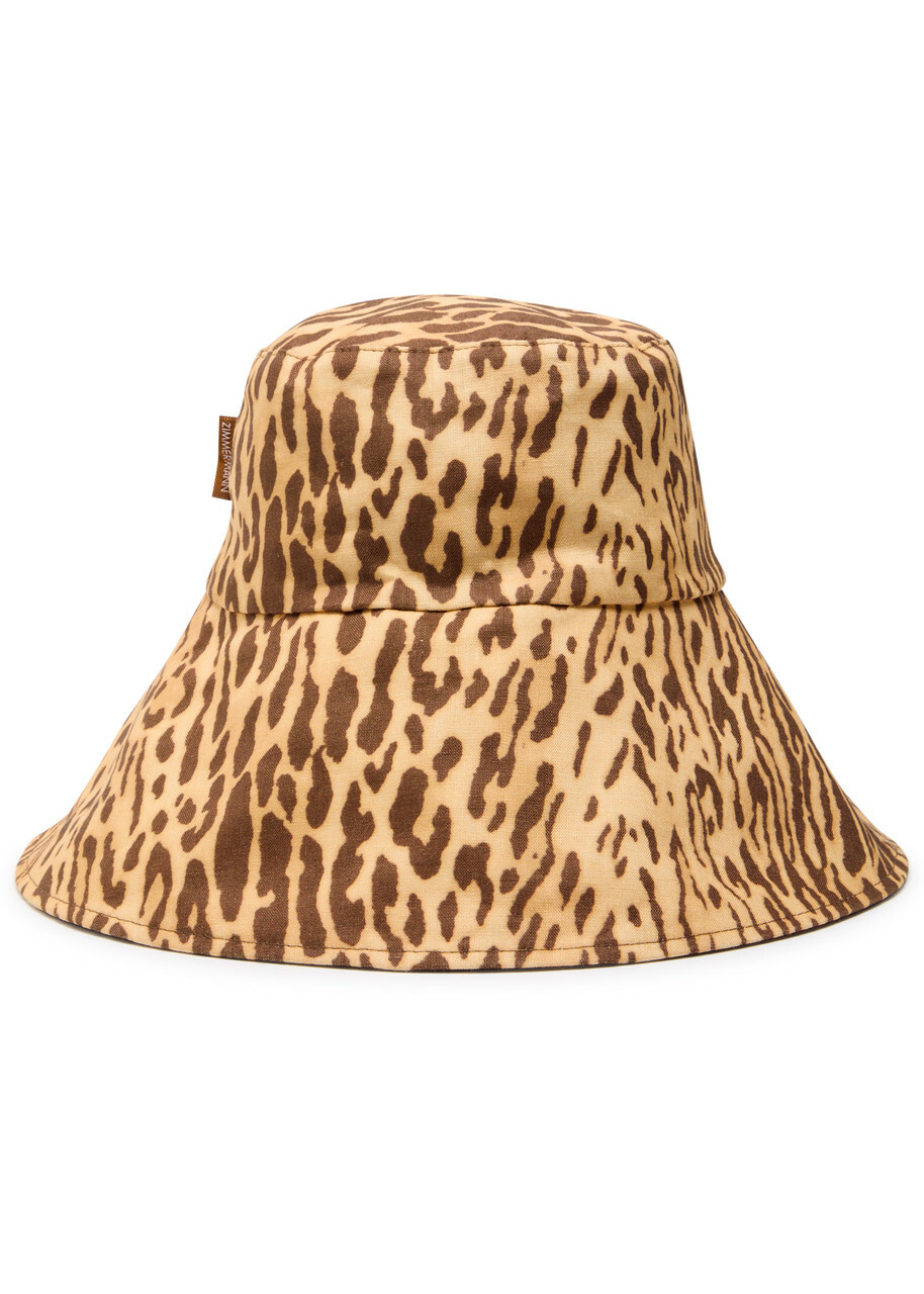 ZIMMERMANN Embroidered Denim Bucket Hat Zimmermann