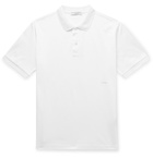 Bottega Veneta - Cotton-Piqué Polo Shirt - White