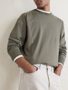 Auralee - Luster Knitted T-Shirt - Green